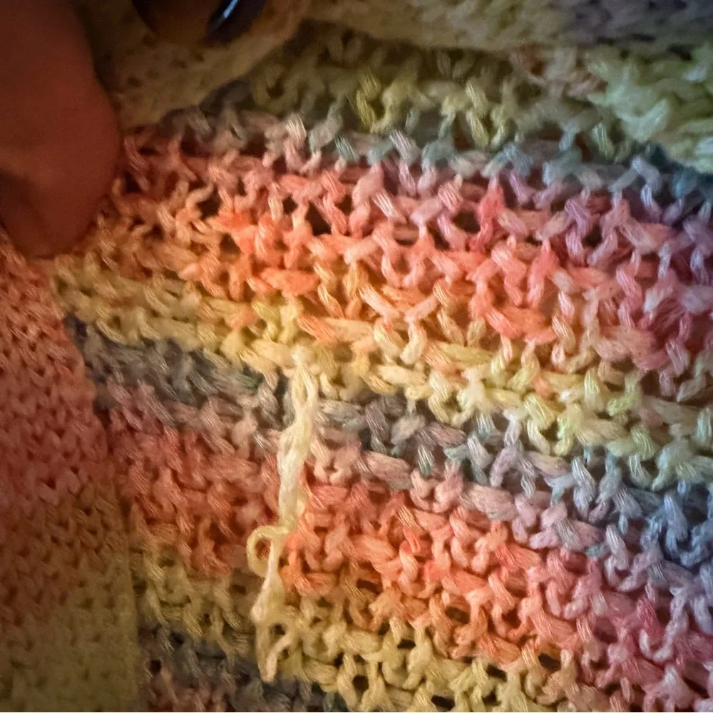 Adyson Parker Rainbow Stripe Knit Cardigan